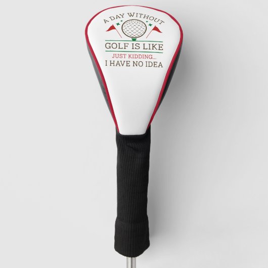 Een dag zonder golf golfheadcover (Voorkant)