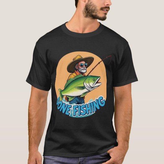 Een dag zonder hengel is als grapje - C T-shirt (Voorkant)