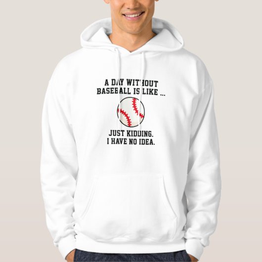 Een Dag Zonder Honkbal Hoodie (Voorkant)