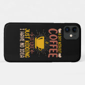 Een dag zonder koffie is gewoon een grap Case-Mate iPhone case (Achterkant (horizontaal))
