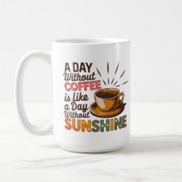 Een dag zonder koffie koffiemok