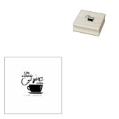Een dag zonder koffie rubberstempel (Gestempeld)