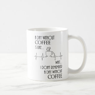 Een dag zonder koffie, wacht.... koffiemok