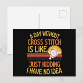 Een dag zonder kruisstaartje briefkaart (Voorkant / Achterkant)