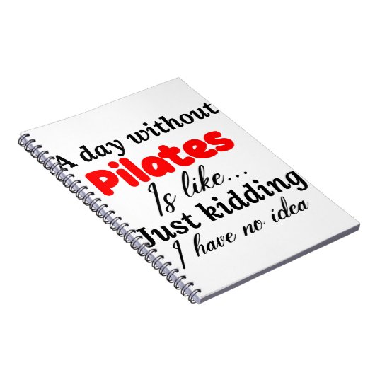 een dag zonder kussens is alsof ik een grapje heb  notitieboek (Rechterzijde)