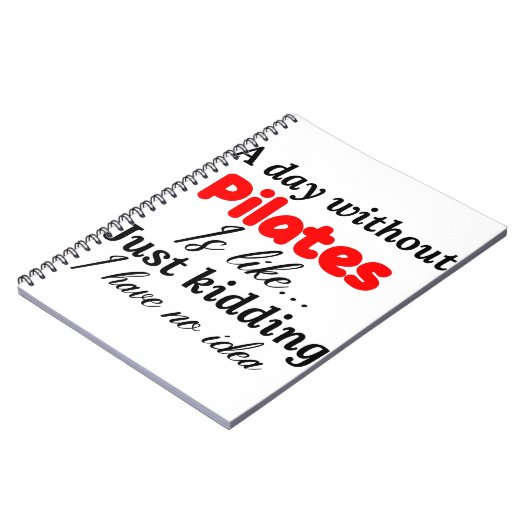 een dag zonder kussens is alsof ik een grapje heb  notitieboek (Linkerzijde)