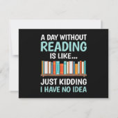 Een dag zonder lezen is als een Boekliefhebber Boe (Achterkant)