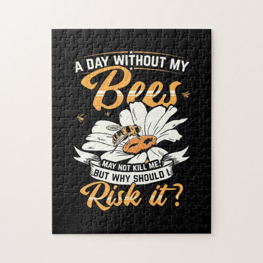 Een dag zonder mijn bijen legpuzzel (Verticaal)