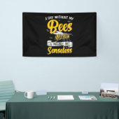 Een dag zonder mijn bijen spandoek (Beurs)