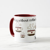 Een dag zonder ontwerp van de koffie-Mok Mok (Voorkant links)