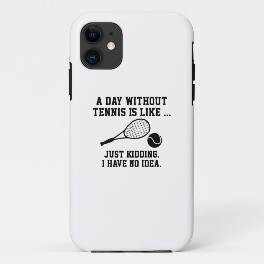 Een dag zonder tennis Case-Mate iPhone case (Achterkant)