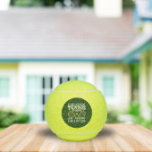 Een dag zonder Tennis Grapny Quote Typografie Tennisballen