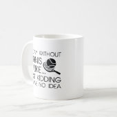 Een dag zonder tennis koffiemok (Voorkant links)