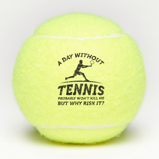Een dag zonder tennis tennisballen (Voorkant)