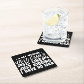 Een dag zonder videogames liefhebbers Gamer Cool Kartonnen Onderzetters (Insitu)