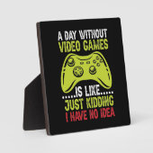 Een dag zonder videospelletjes - Een grappige game Fotoplaat (Voorkant)