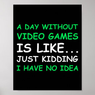 Een dag zonder videospelletjes poster