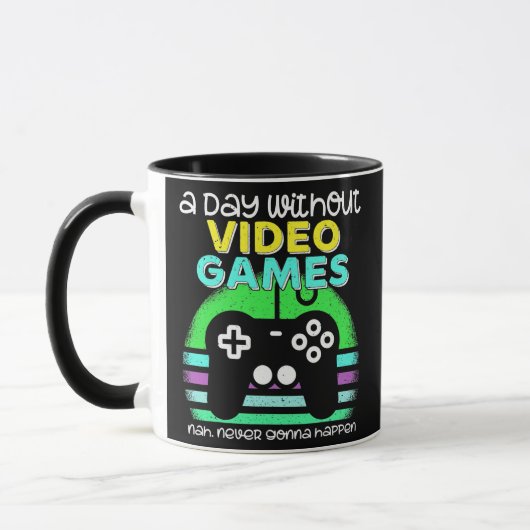 Een dag zonder videospelletjes Tiener Kinder gamer Mok (Links)
