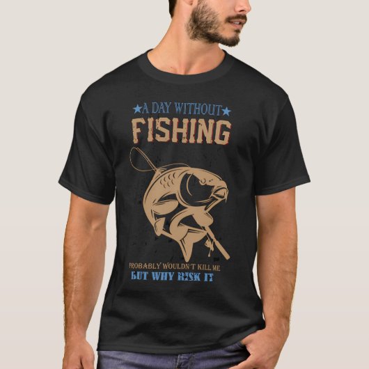 een dag zonder vissen t-shirt (Voorkant)