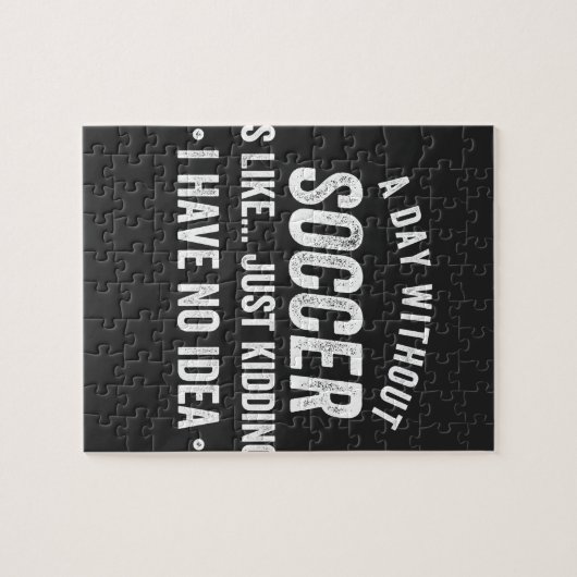 Een dag zonder Voetbal is net als enkel moorden. Legpuzzel (Horizontaal)