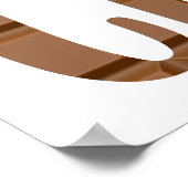 Een dag zonder warme chocolade is net een grapje. poster (Hoek)