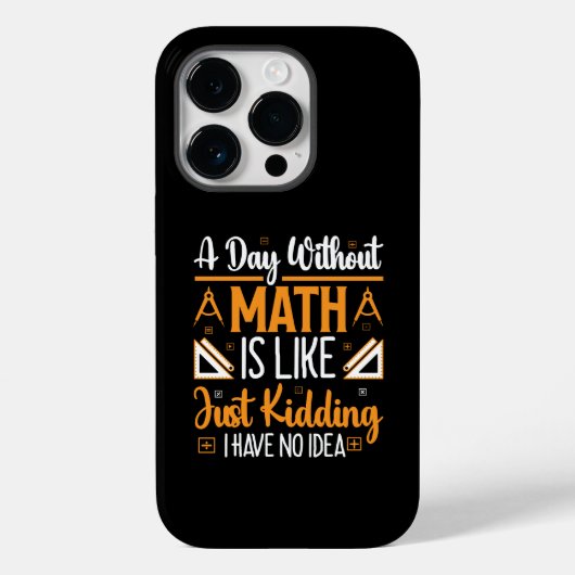 Een dag zonder Wiskunde, grappige wiskundedocent c Case-Mate iPhone Case (Achterkant)