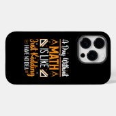 Een dag zonder Wiskunde, grappige wiskundedocent c Case-Mate iPhone Case (Achterkant (horizontaal))