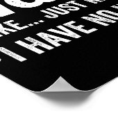 een dag zonder wiskunde is alsof ik een grapje maa poster (Hoek)