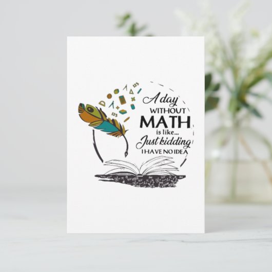 Een dag zonder Wiskunde Kaart (Staand voorkant)