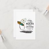 Een dag zonder Wiskunde Kaart (Voorkant / Achterkant in situ)