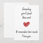 Eén dag zul je deze echtgenoot echtgenote partner  feestdagenkaart (Voorkant / Achterkant)