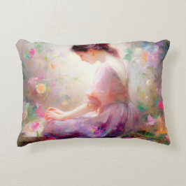 Een dagdroom van bloemen  accent kussen