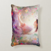 Een dagdroom van bloemen  accent kussen (Voorkant(Verticaal))