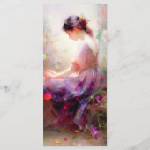 Een dagdroom van bloemen Bladwijzer Menu (Achterkant)