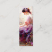 Een dagdroom van bloemen Bladwijzer Mini Visitekaartje (Achterkant)