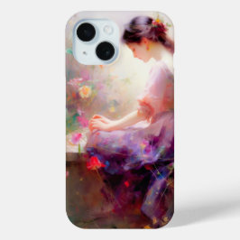 Een dagdroom van bloemen iPhone 15 case