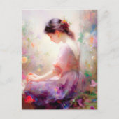 Een dagdroom van bloemen feestdagenkaart (Voorkant)