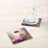 Een dagdroom van bloemen kartonnen onderzetters (Insitu)