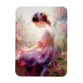 Een dagdroom van bloemen magneet (Verticaal)