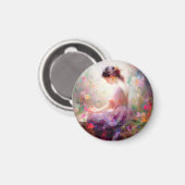 Een dagdroom van bloemen magneet (Voorkant / Achterkant)