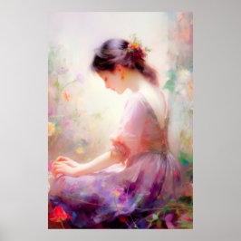 Een dagdroom van bloemen poster