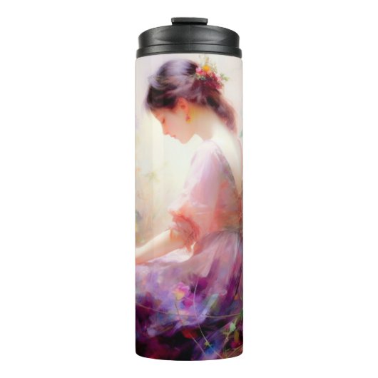 Een dagdroom van bloemen thermosbeker (Voorkant)