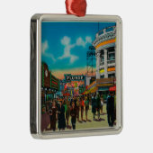 Een dagelijks tafereel op de Pike, Long Beach Metalen Ornament (Rechts)