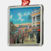 Een dagelijks tafereel op de Pike, Long Beach Metalen Ornament (Links)