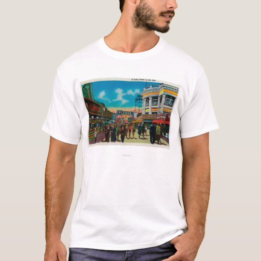 Een dagelijks tafereel op de Pike, Long Beach T-shirt (Voorkant)
