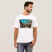 Een dagelijks tafereel op de Pike, Long Beach T-shirt (Voorkant volledig)
