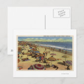 Een dagelijkse scène op het strand briefkaart (Voorkant / Achterkant)