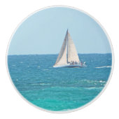 EEN DAGJE ZEILEN MET VRIENDEN KERAMISCHE KNOP (Voorkant)