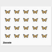 Een Dainty Monarch Butterfly Ronde Sticker (Vel)