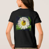 Een daisy fleabane bloem en een bij Tri-Blend shirt (Achterkant)